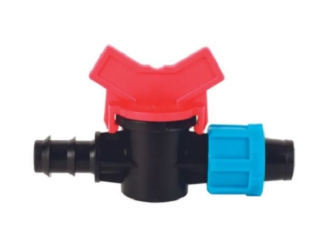 Кран для трубки 16 мм для соединения капельной ленты